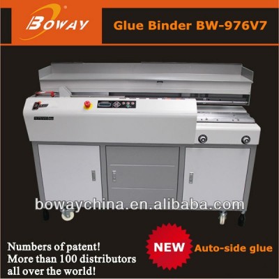 20 year manufacturer Boway New 976V7 perfect glue auto clamping book printing plant bind machine