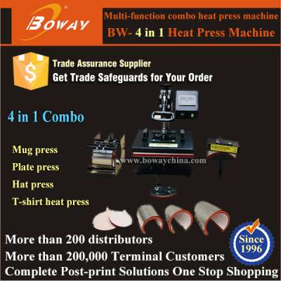 Mug/Plate/T-shirt/Hat Multi-function 4 in 1 combo heat press machine